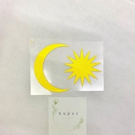 [1pc] Iron On Sticker Bulan Bintang / Sticker Merdeka / Hari Malaysia