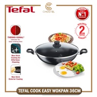 Chostel TEFAL COOK EASY 32cm (B50389)/36cm with lid (B5039295) WOKPAN Periuk Pot Pan Wok Kuali