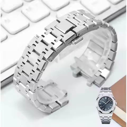 316 Watchband Men waterproof Stainless Steel Bracelet For AP ROYAL OAK 15400 26331 15500 Watch Strap
