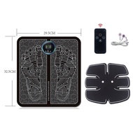 包順豐櫃 $150/6件1套 LED高級液晶充電款 足底按摩器 足療機 家用 腳底 腳部 足部 按摩墊脈衝 全自動按腳經絡神器 全身按摩墊穴位 19檔力度 8種模式 智能型 緩解疲勞 包主機+遙控+足