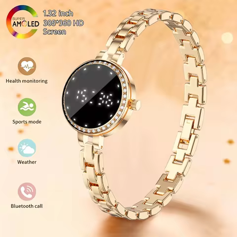 2026 Fashionable Women's Smart Watch Women's Health Pedometer Health Monitoring Oxygen Sleep IP67 Wa