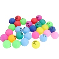 30pcs Raffle Bingo Ball Set Numbered 1-30 Multicolor Mini Plastic Lottery Balls for Game Night Party