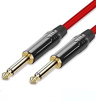 Molan 6.35mm (1/4 Inch) Instrument Cables, 2-Pack, 6 Feet, TS to TS for Electric Guitar, Bass, Mando