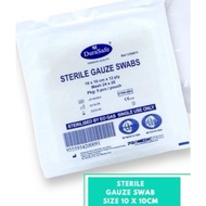 STERILE GAUZE SWAB 10 X 10CM- 1'S