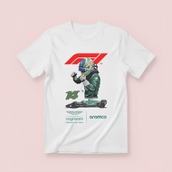 Fernando Alonso Aston Martin F1 Unisex Cotton Combed t-shirt Distro Clothing