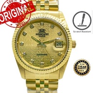 Jam Roscani Lelaki Gold Roscani Quartz