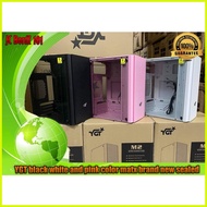 ◳ ◙ ㍿ M2 tempered glass case YGT black white and pink color matx brand new