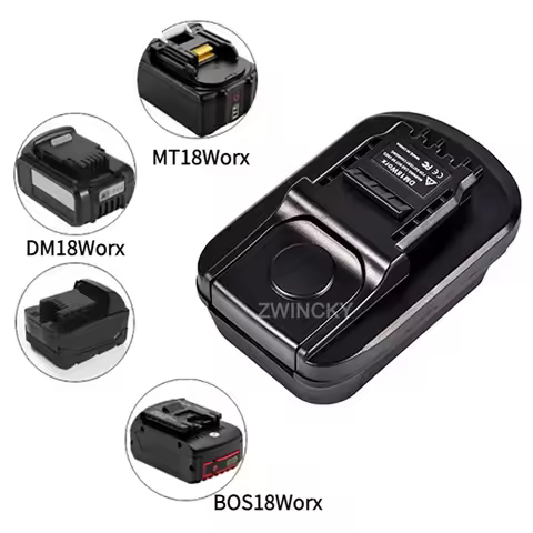 Battery Adapter Converter for Makita/Bosch/Dewal/Milwaukee 18V Li-Ion Battery, Convert to for Worx 4