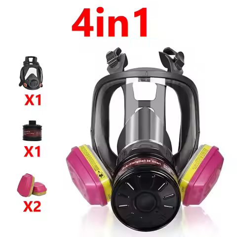 Gas Mask Survival Nuclear and Chemicals Gas Mask with 40mm Activated Carbon Filter and 60926 Filter 