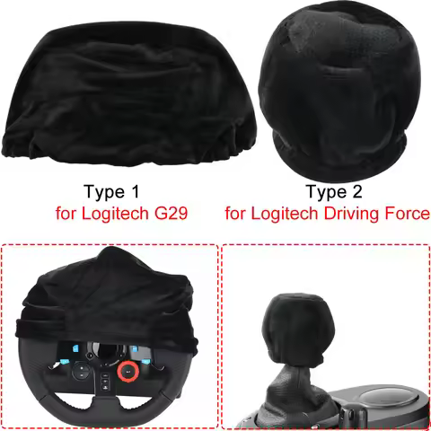 Racing Wheel Gear Dust Cover for Logitech G29 Microfiber Shift Knob Protective Cover for Logitech Dr