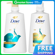 Dove | โดฟ เดล ไชน (แชมพ 680 มล. + ครมนวดผม 660 มล.)