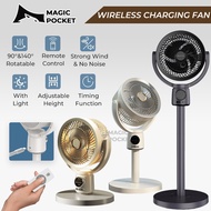 Kipas Camping rotatable Charging fan Retractable Remote control wireless Kipas berdiri stand Fan wit