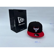 NEW ERA 9Fifty NBa 2 Chicago Bulls Black Original Hat Fitted Cap