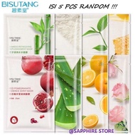 Isi 5 Pcs RANDOM Termurah !!! Bisutang Masker Wajah Pemutih dan Glowing / Masker Wajah Organik / Mas