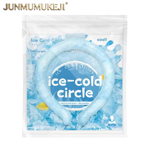 Ice Pack Wrap Neck Cooling Tube Reusable Wearable Gel for Hot Weather Comfortable Ice Ring Neck Cool