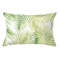 30X50/40X60/50X75 Rectangular Pillow Case Tropical Summer Plant Leaves Flowers Short Plush Car Pillo