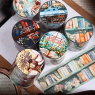 Mr.paper | Mr.Paper 6 Rolls Sharing for Time Reading Series PET Die-Cut Washi Tape Vintage Bookstore