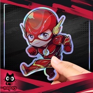 DC Flash Chibi Hologram Sticker