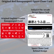 Banapassport+Spare Clone Card Initial D The Acade Aime Card Design-Scannable On WMMT/Initial D