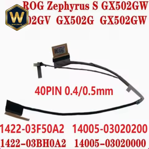 S For ASUS ROG Zephyrus G15 GA502I, GU502DL, GX502GW/V Screen Cable 0.4 Is in Stock