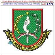 GIB PATCH EMBROIDERED LOGO C-A76 KWARDA KOTA SUKABUMI BET/BADGE