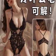 性感勾人房事夹内裤情侣床上内衣套装蕾丝情感睡衣丁字裤性感火辣