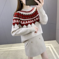 Autumn Autumn Clothes Autumn Ladies Sweater New Style 2021 Autumn Winter Jacquard Loose Bottoming Sw