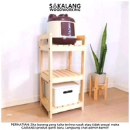 Meja galon dispenser dan rice cooker magic com bahan kayu murah - Langit Mebeul