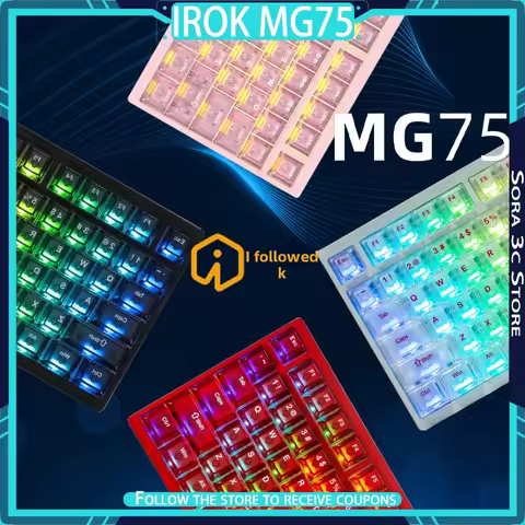 IROK MG75 PRO Mechanical Keyboard MG75 MAX Magnetic Switch 0.001RT Quick Release Gasket Structure 8K