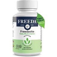 Freedavite Tiny Tablet - Moderate Multivitamin for Men and Women - Vitamin A, C, D, E, B1, B2, B6, B