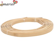 MARIER 7pcs Wide Strips, 0.6 Inch Flat Cane Reed Strips, Natural Bamboo Bamboo Rattan Cane Coil Flat
