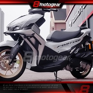 AX200S Crash Bar Body Exhaust Protector Motorcycle Carbon Steel Crash Guard Qjmotor AX200S Scooter
