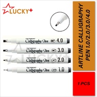 Artline Calligraphy Pen (1'pcs) | Khat Flat Tip | Jawi Drawing | Painting Drafting | Illustrating Gr