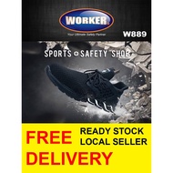 WORKER SAFETY SPORT SHOES W889 SIZE UK 4 / 5 / 6 / 7 / 8 / 9 / 10 / 11 / 12 / 13