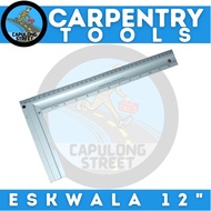 Capulong Street L Square Ruler 12" Aluminum Iskwala High Quality Carpenters Measuring Tool