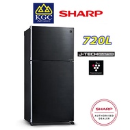 Sharp (720L) 2 Door Fridge Pelican Inverter Refrigerator SJP801MFMK / SJP801MFMS