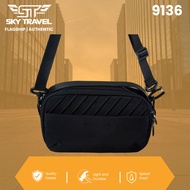 SLING BAG "SKY TRAVEL" (SKT9136) BLACK NYLON 420D 6"height