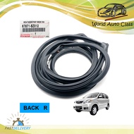 ยางขอบประตู หลัง-ขวา 1ชิ้น สีดำ แท้ Toyota  Mitsubishi AVANZA F600 F601 F602 ประตู ปี2004 - 2011 มีบ