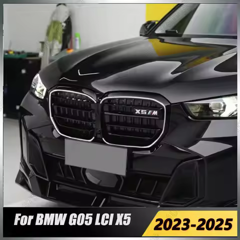 Replacement Front Radiator ABS Racing Grill For BMW X5 G05 M-Sport LCI 2023-2025 Black Front Upgrade