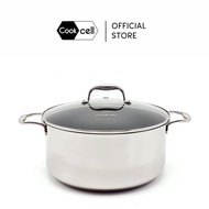 COOKCELL Blackcube Hybrid Casserole - 24cm / 28cm │ Non-Stick Blue Diamond Coating