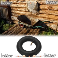 LETTER Inflatable Inner Tube, 2.50-4 Bent Valve Electric Scooter Tube, Durable Black Rubber Heavy-Du