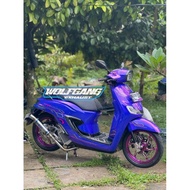 Saleba/ Exhaust Bluemoon original Wolfgang Exhaust for Vario Aerox Nmax Motorcycles BEAT MioBEAT etc