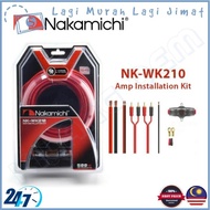 Nakamichi NK-WK210 Upgraded RCA Speaker Woofer Bass Wiring Cable Installation Kit 10GA Wiring For Amplifier 4-Channel