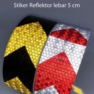 CAHAYA Best 5Cm X 5Mtr Arrow Motif Light Reflector Arrow Sticker