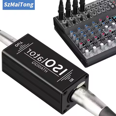 1 Pieces 1-Channel 6.5 XLR Mixer Audio Isolator Current Sound Noise Mixer Microphone Common Ground F
