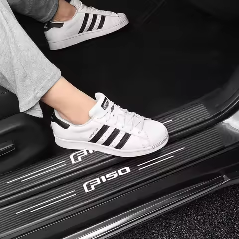 for Ford F150 Logo Car Decals Door Threshold Sill Protector Film Stickers Edge Escape Tierra Edsel E