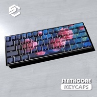 Shimmer Rose Keycap Oil Painting Style Side Engraving Translucent Original Factory PBT atk68 Meijia