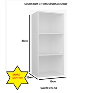 *READY STOCK* 3 Tier Bookshelf my-com/DIY Utility Shelf/Rak Buku 3 Tingkat/Home Furniture/Wood Shelf