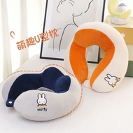 Miffy Genuine GoodsuCartoon Cute Cervical Support Neck Pillow Nap Pillow Portable Neck Pillow for Airplane Travel