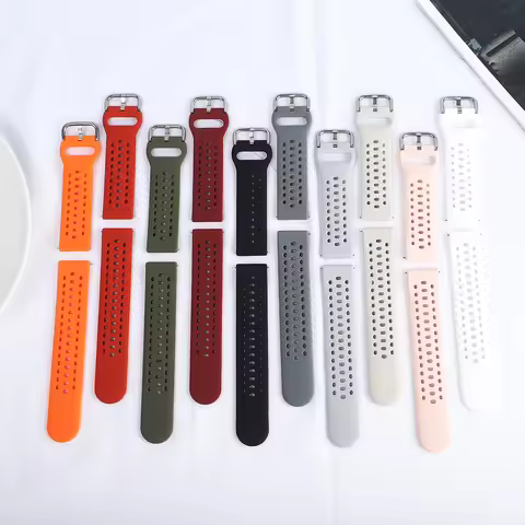 20mm Silicone Watch Band for Amazfit GTS 4/Bip 3 Pro Sports Correa Bracelet Amazfit Active 2/3 Premi